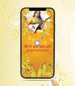 Saraswati Puja Invitation Video | IM-2093