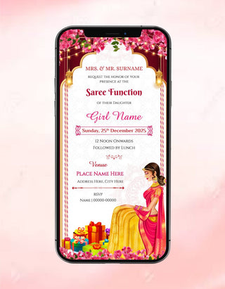 Saree Function Invitation | SF-02