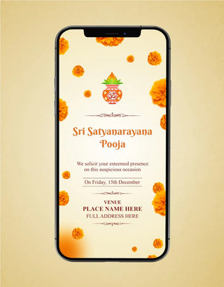 Satyanarayan Pooja Invitation | H-12