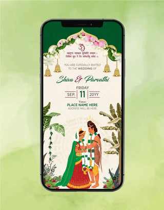 Shiv Parvati Wedding Invitation | IM-2257