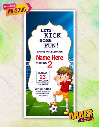 Soccer Birthday Invitation | IM-2305