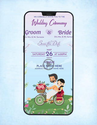 South Indian Wedding Invite Video | W-216-V