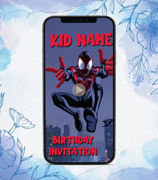 Spiderman Birthday Invitation Video | IM-2055