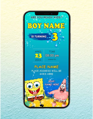 Spongebob Birthday Invitation | IM-2505