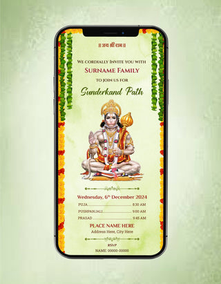 Sunderkand Path Invitation Templates | SP-03