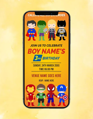 Superhero Birthday Invitation | IM-2519