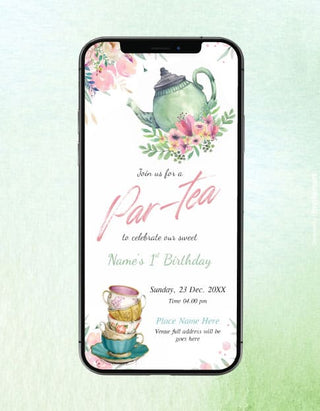 Tea Party Birthday Invitation | IM-2250