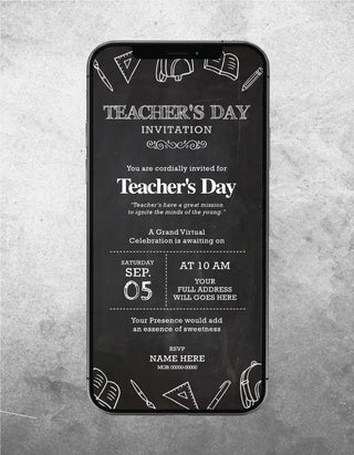 Teachers Day Invitation Card | IM-2278