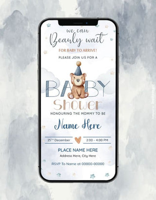 Teddy Bear Baby Shower Invitation | IM-2210