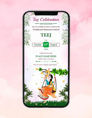 Teej Celebration Invitation | IM-2167