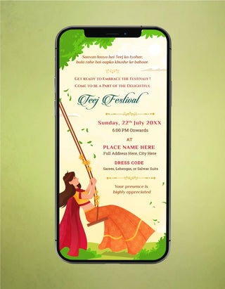 Teej Invitation | T-01