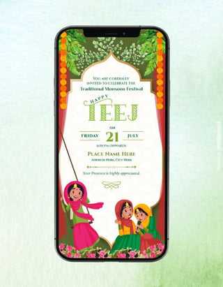 Teej Party Invitation | IM-2168