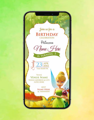 Tinkerbell Birthday Invite | IM-2304