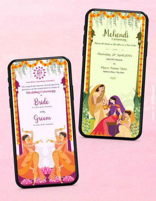 Traditional Multiple Event Wedding Invite Pdf | IM-2131