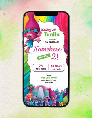 Trolls Birthday Invitation | IM-2316