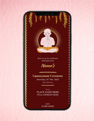 Upanayanam Ceremony Invitation | TH-04