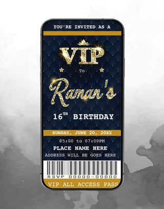 VIP Birthday Invitations | IM-2324