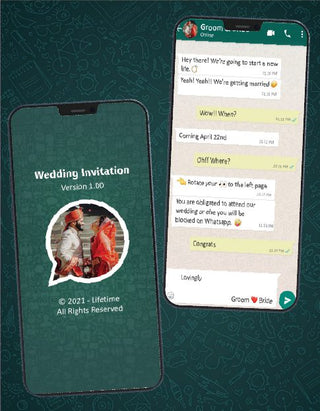 WhatsApp Theme Wedding Invitation | W-137