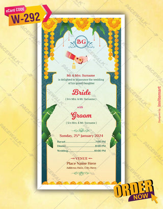 Shubh Vivah Invitation PDF Cards | W-292