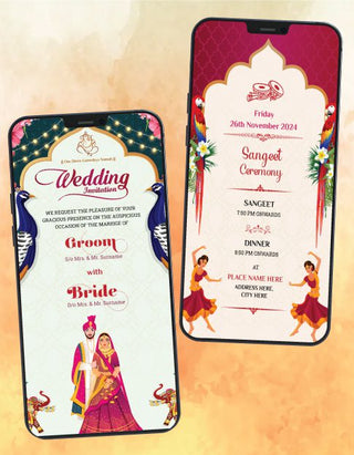 Wedding Invitation PDF Card | W-245