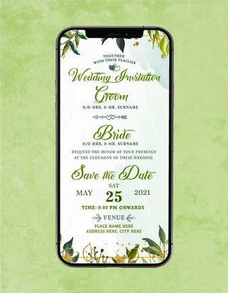 Wedding Invitation Template | W-101