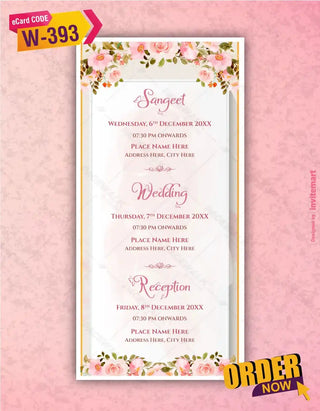 Wedding Invitations Couple Cartoon | W-393