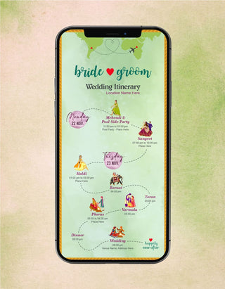 Wedding Itinerary Card | IM-2272