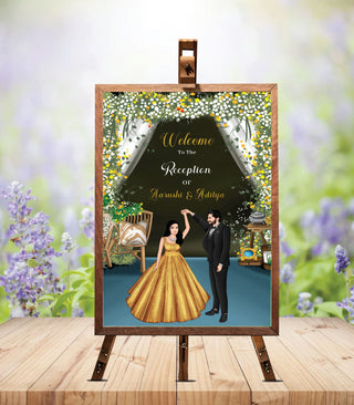 Wedding Reception Welcome Board | IM-2498