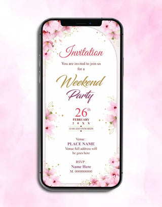 Weekend Party Invitation Card | IM-2436