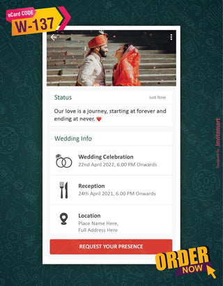 WhatsApp Theme Wedding Invitation