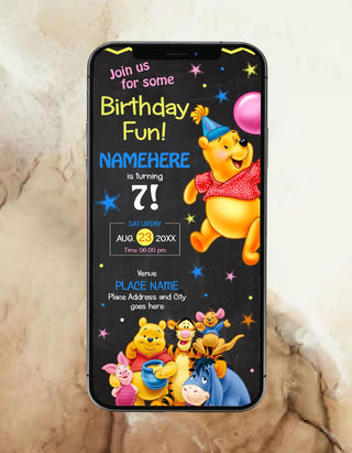 Winnie The Pooh Birthday Invitation | IM-2303