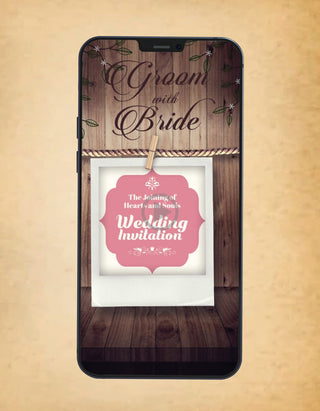 Wooden Theme Wedding Invitation Video | IM-745