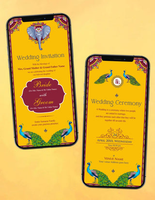 Yellow Wedding Invitation | IM-2357