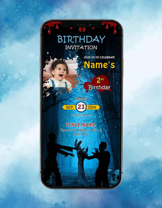 Zombie Birthday Invitation | IM-2459