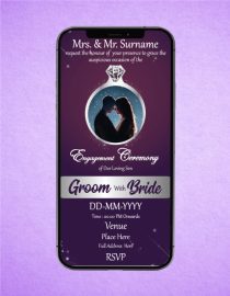 Custom Indian Engagement Invitation eCards