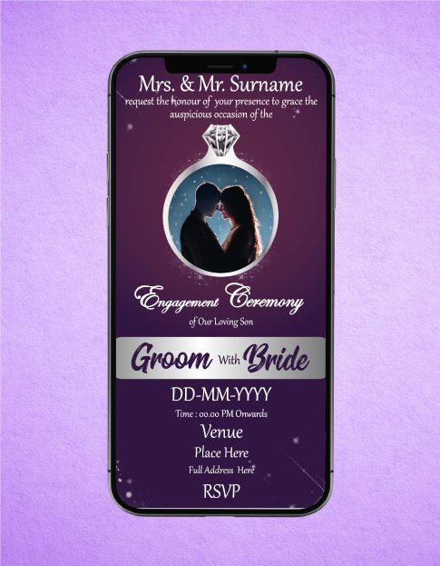 Custom Indian Engagement Invitation eCards