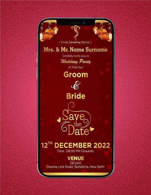 Custom Punjabi Sikh Wedding Invitation eCards