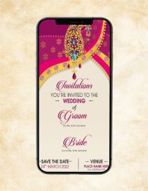 Indian Wedding Invitation Bride Side eCard