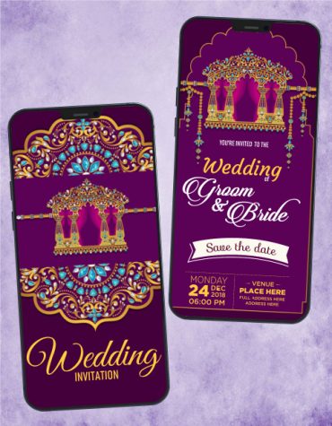 Marwari Theme Wedding Invitation eCard