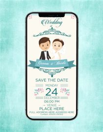 Modern Theme Wedding Invitation eCards