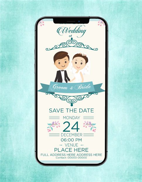 Modern Theme Wedding Invitation eCards