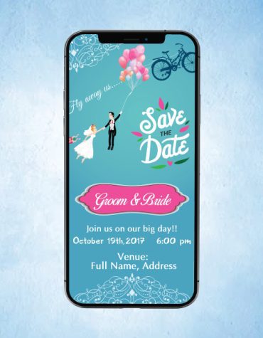 Personalised Modern Wedding Invitation eCards