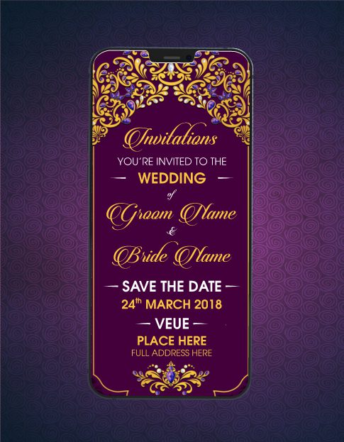 Traditional Wedding Invitation Cards