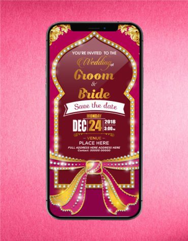 Traditional Wedding Invitation ecard For Whatsapp