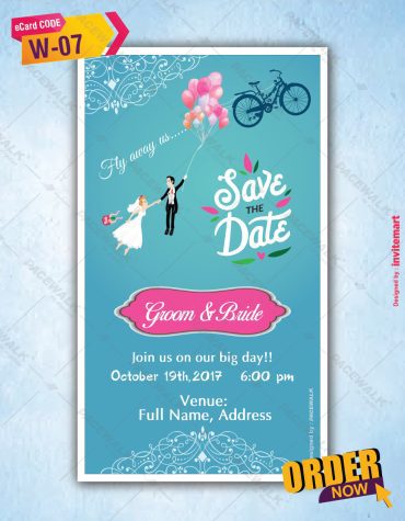 Personalised Modern Wedding Invitation eCards