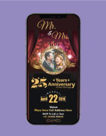 Wedding Anniversary Invitation eCards