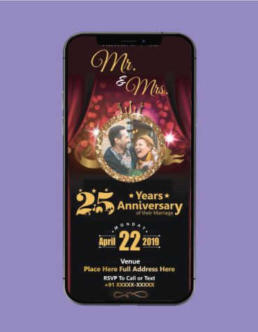 Wedding Anniversary Invitation eCards