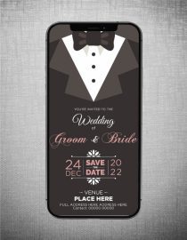 Latest Wedding Invitation eCards Groom Side