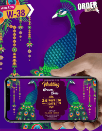 Best Peacock Theme Wedding Invitation eCards