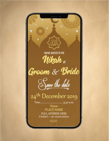 Walima Invitation Card Online